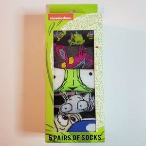 🍍Nickelodeon Low Cut Socks 5 Pair Size 6-12